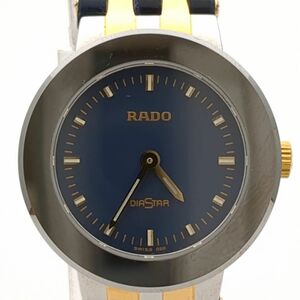 ラドー　ダイヤスター　153.0344.3　クォーツ　革　ネイビー　レディース　腕時計　RADO　中古　◆3111/藤枝インター店