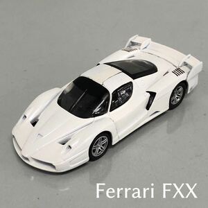 H■② KYOSHO 京商 1/64 Ferrari FXX フェラーリ ホワイト 白 ミニカー 組立済 乗用車 車 ミニチュア オブジェ コレクション 中古品 