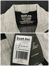 Y■未使用■ Scot Inc スコットインク ストレッチ ジャケット パンツ ２点 上下セット Mサイズ グレー 長袖 作業着 作業服 ワークウェア_画像6