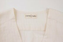 Casa Raki◆カーサ ラキ　美品ブラウスジャケット　オーガニックコットン１００％　ホワイト　サイズS_画像7