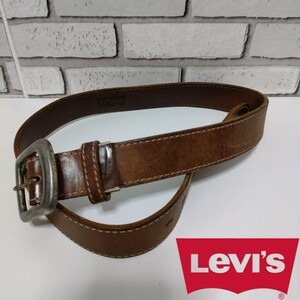Levi's（リーバイス） ブラウン レザーベルト　茶色 （BL1） 革小物