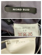 NORD SUD（ノールシュド） レザージャケット 38 黒 美品（Fb27） 牛革 ブラックライダースジャケット No.01-23-4877-00 マインドウインド⑤_画像8