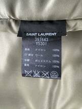 サンローランパリ SAINT LAURENT PARIS エディ ボンバージャケット ブルゾン MA-1 MA1 カーキ 国内正規 ケリングジャパン ナイロン _画像5