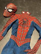 スパイダーマン　スーツ　コスプレ　メンズL 170-189cm フェイスシェル付_画像10