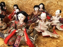 ＜送料込＞古い ひな祭りセット 雛人形　ひな人形　雛祭り　共箱　日本人形 着物 アンティーク　レトロ_画像3