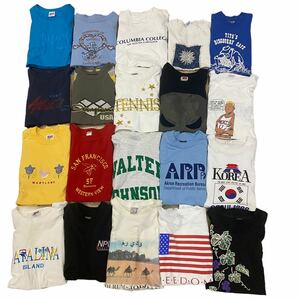 1スタ 古着卸 まとめ売り アンヴィル 等 半袖 ヴィンテージ Tシャツ 20着 シングルステッチ 多数 メンズ サイズミックス