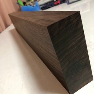 黒檀　柾目　厚板ブロック　美杢　640×108×43 80サイズ