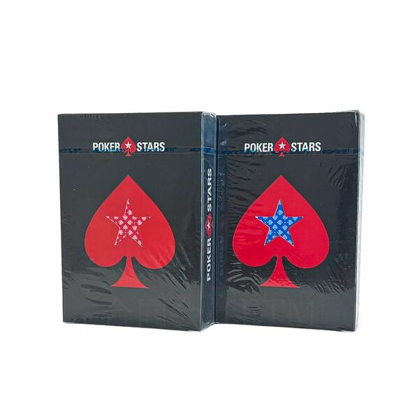 新品未開封 Poker Stars トランプ　赤・青セット