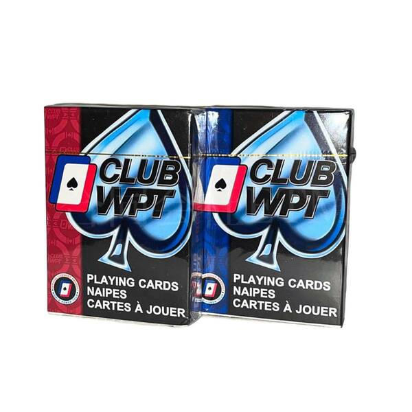 CLUB WPT ポーカー用プラスチックトランプ 赤・青セット