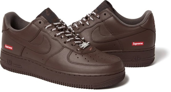 新品未開封 Supreme Nike Air Force 1 Low BROWN 茶色 シュプリーム ナイキ エアフォース 1 ロー バロック ブラウン