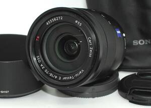 ★美品★ SONY ソニー Vario-Tessar T* E 16-70mm F4 ZA OSS SEL1670Z 前後キャップフード付属 #S094