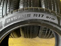 ピレリ ドラゴンスポーツ 215/45R17 【商品番号T-3020】 2018年製 4本 茨城県発_画像6