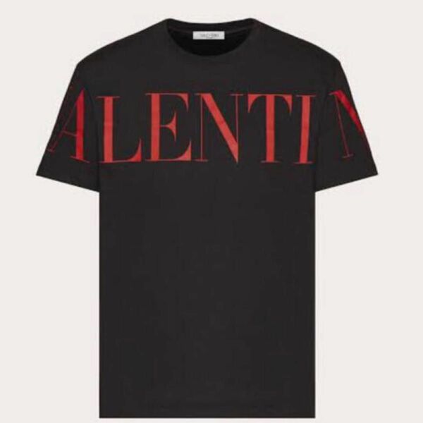 【極美品】VALENTINO ロゴTシャツ黒