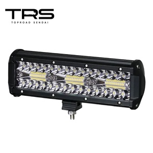 TRS LEDワークランプ 3列60灯 180W 9インチ 12/24V共用 6000K 防水 ホワイト IP67 326012