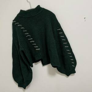 アズールバイマウジー HAND STITCH SHORT KNIT TOPS