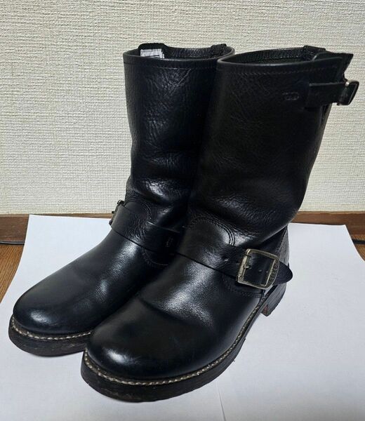 FRYE エンジニアブーツ ブラック ブーツ レザー エンジニア 黒 ロングブーツ 美品