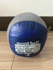 モンベル　mont-bell　アルパイン　ダウンハガー　EX800　＃5 スリーピングバック　サーマルチャート　