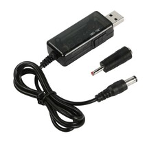 CERRXIAN USB 5Vから9V 12電圧昇圧変換器ケーブル、USB 5V 2A昇圧DC5521 9V/12V 0.8A昇圧器電源アダプタ、DC35135変換器、LEDディスプレイ_画像1