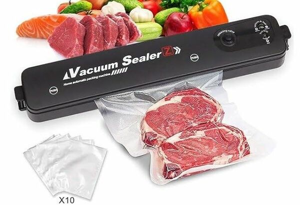 【新品】Vacuum_Sealer_真空パック機_フードシーラー_専用袋10枚付き