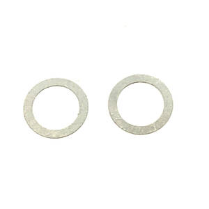 未使用品　特注シム製造センター シム　φ10mm × φ7mm x 板厚0.05mm 2枚　　検索: リール 調整 リング ワッシャー バリレスプレス加工