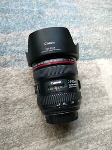 【送料無料】Canon 24-70mm F4 L USM ジャンク 修理可能　　箱は24-70mm F2.8 Ⅱ　レンズプロテクター付き