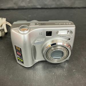 Z1175 動作品 Nikon ニコン COOLPIX E7600 クールピクス シルバー デジカメ コンパクトデジタルカメラ 簡易検品済み 単三電池で作動