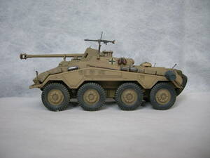 【プラモデル 完成品 1/35　WWⅡ　ドイツ軍　sd.kfz.234/4 パックワーゲン　８輪対戦車自走砲】