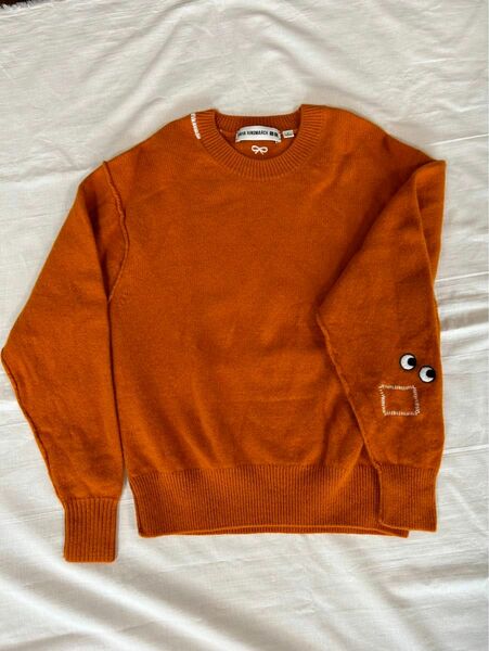 ユニクロ　アニヤハインドマーチ　完売品セーター　オレンジS セーター ニット ニットセーター　美品