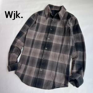 wjk シャツジャケット　シャツ　長袖シャツ　トップス　チェックシャツ