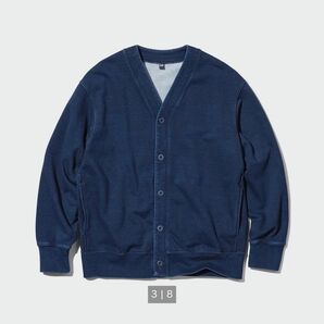 UNIQLO インディゴスウェットカーディガン　XS