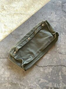 [ the vintage ] 40's U.S army canvas tool pouch dead stock