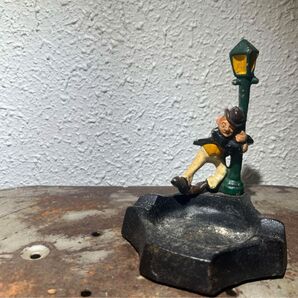 1950年代 Vintage Cast Iron Ashtray Drunk Hobo 灰皿 ドランクマン