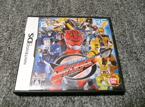 ▲【DS】特命戦隊ゴーバスターズ▲ケース付き・説明書欠品▲起動再生確認済み▲