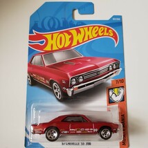 ホットウィール 2019ベーシック '67 シェベル SS 396 ムーンアイズ フージャー エーデルブロック ダークレッド_画像5