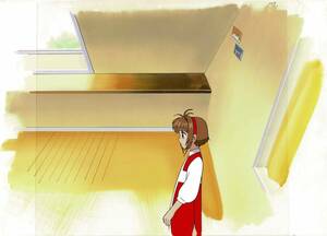  Cardcaptor Sakura дерево .книга@ Sakura цифровая картинка анимация исходная картина фон .CLAMP.. фирма Nakayoshi KC Deluxe грязь house [A431]