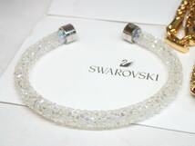 2161[A]箱付き含む♪SWAROVSKI◆スワロフスキー/ネックレス ブローチ 指輪 ピアス バングル等/キラキラ/アクセサリー まとめて20点セット!!_画像10