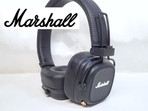 2132[A]動作品!!【Marshall◆マーシャル】MAJOR IV メジャー4/ワイヤレスヘッドホン オンイヤー/ブラック/Bluetooth5.0/ヘッドセット