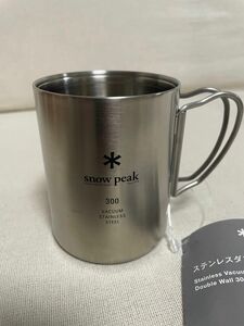 新品未使用品！廃盤ロゴ？スノーピーク snowpeak ステンレスダブルマグ 300