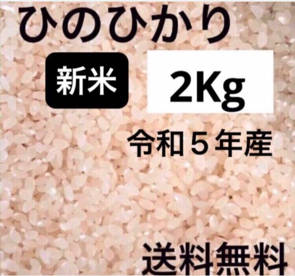 新米　白米　精米したて ヒノヒカリ 2キロ　農家直送 令和5年　2023年収穫　保冷庫保存　無選別