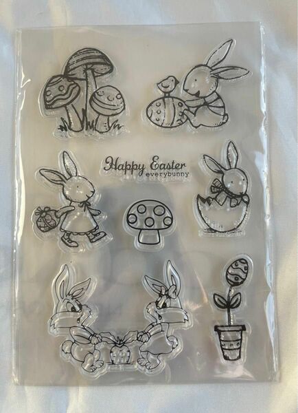 新品未開封：Happy Easter スタンプシート1枚