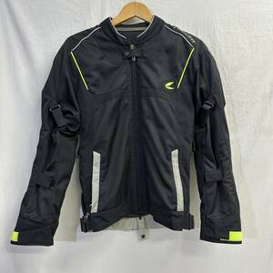 RSタイチ　RS TAICHI　RSJJ18　VOX Air Jacket　エアジャケット　ライダースジャケット　サイズL　ブラック　イエロー　ナイロン　メッシュ