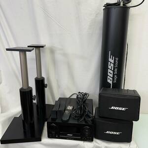 【ジャンク品】　BOSE　ボーズ　SSS-1MC　CDチューナー　アンプ　リモコン付き　SBC-1　ウーハー　111AD　スピーカー　セット　音響機材