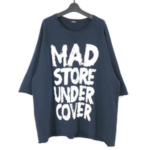 UNDERCOVER 定価19,440円 17SS BIG SWEAT M.S.U.C MAD STORE TEE ハーフスリーブスウェットTシャツ 3 UCS9802 アンダーカバー