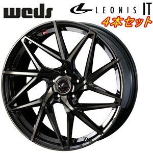 Weds LEONIS IT ホイール4本 パールブラック/ミラーカット/チタントップ 8.5-20インチ 5穴/PCD114.3 インセット+45