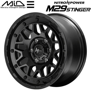 MID NITRO POWER M29 STINGER ホイール1本 バレルブラック 8.0J-17インチ 6穴/PCD139.7 インセット+20