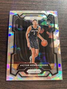 Victor Wembanyama 2023-24 Panini Prizm Base Cracked Ice Prizm RC NBA Basketball ヴィクターウェンバンヤマ ルーキー センタリング良