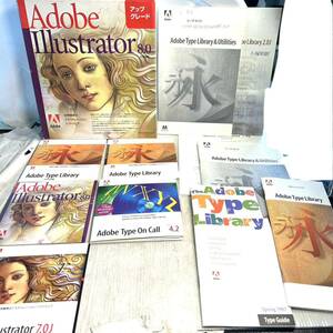 Mac Adobe Illustrator 8.0 / 7.0J / Type On Call 4.2 CD ROM アドビ イラストレーター まとめ (B3098)