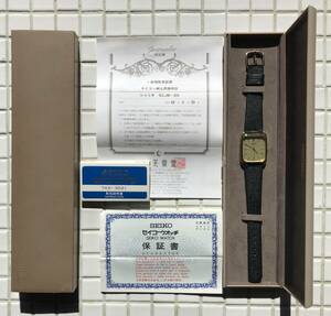 【函・取説あり】SEIKO クォーツ腕時計 シャリオ SCJB-934 紳士用 1987年 動作未確認 函あり 取説あり セイコー 腕時計 クォーツ時計