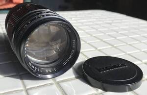 日東光学 Tele Kominar 135mm f3.5 レンズキャップ付属 コミナー 一眼レフ 交換レンズ オールドレンズ