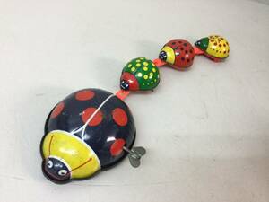 * Showa Retro zen my tin plate ladybug parent .4 pcs that time thing zen my type retro toy toy made in Japan interior collection 